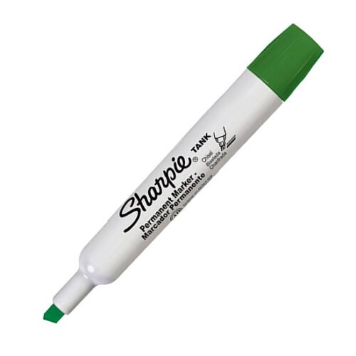 Marcador permanente biselado Sharpie TANK 1789880 -Verde