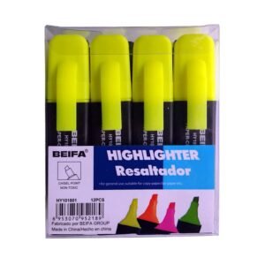 Resaltador Biselado 4mm Beifa HY101801 -Amarillo