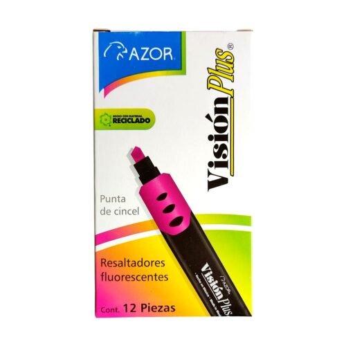 Resaltador punta cincel Rosa Azor Vision Plus