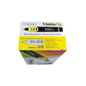 Resaltador punta cincel amarillo Azor Vision Plus c Resaltador punta cincel Amarillo Azor Vision Plus