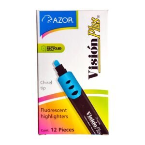 Resaltador punta cincel azul Azor Vision Plus Resaltador punta cincel Azul -Azor Vision Plus