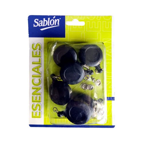 Yoyo para gafete Negro Yoyo para gafete / carné Negro Sablón