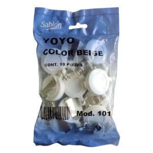 Yoyo para gafete beige Sablón 101