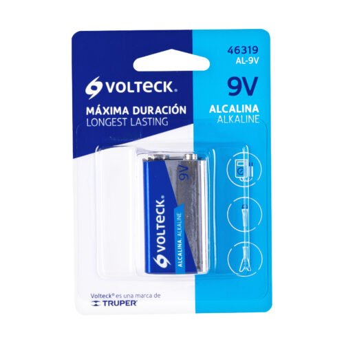 Batería alcalina 9V Volteck AL-9V