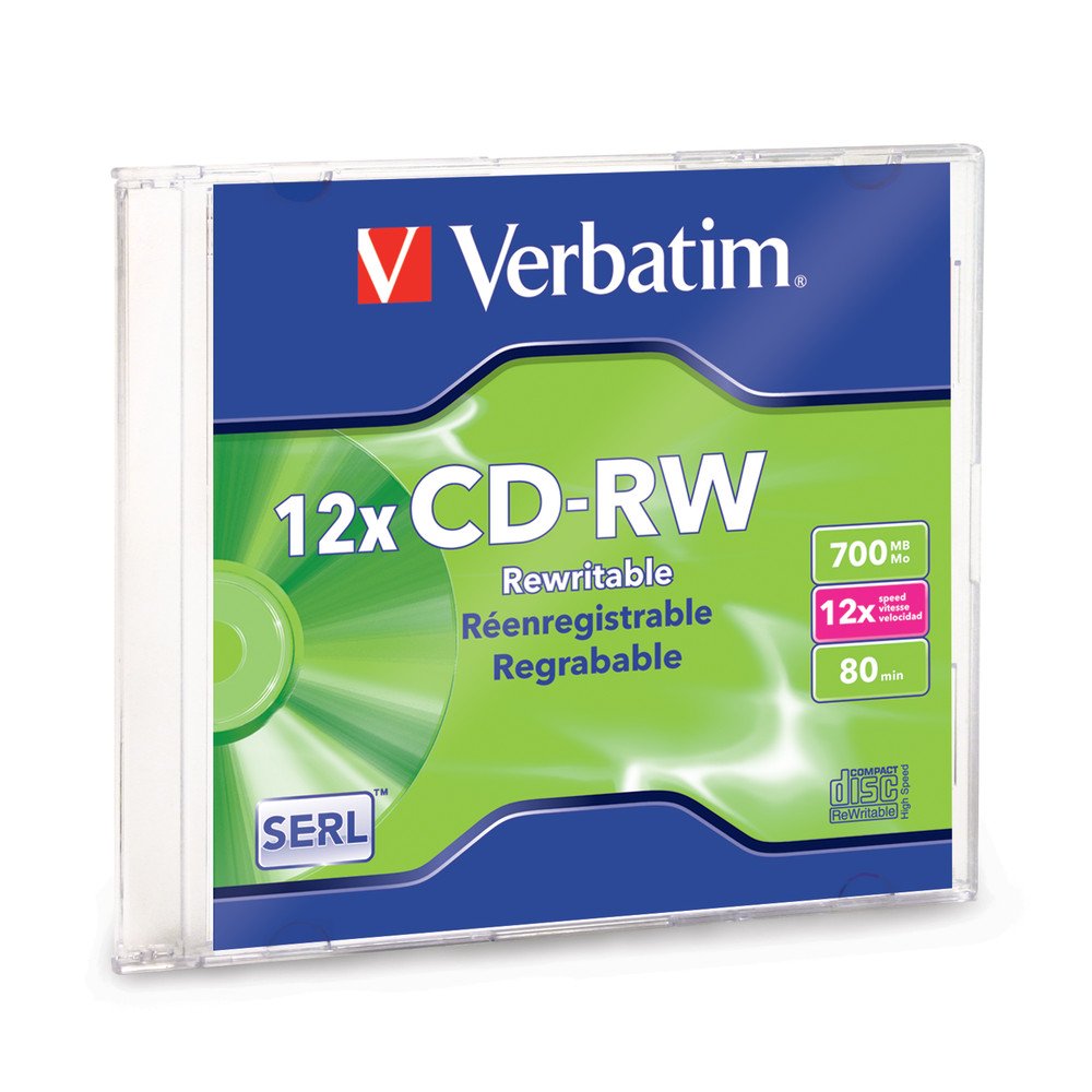 Disco compacto regrabable (CD-RW) 700mb 12x Verbatim