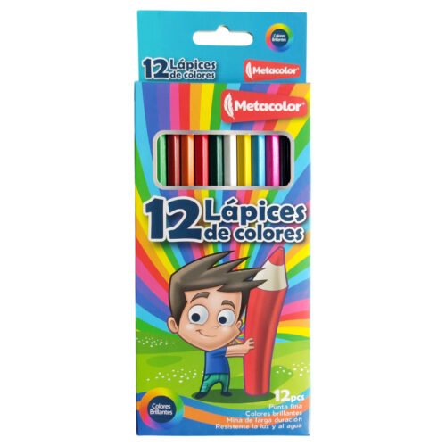 Lápices de color hexagonal Metacolor AD818B-12H