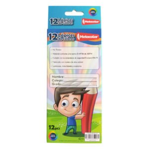 Lapices de color hexagonal Metacolor AD818B-12H b Lápices de color hexagonal Metacolor AD818B-12H