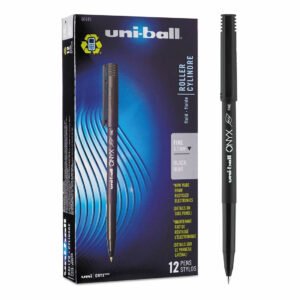 Bolígrafo punta fina 0.7mm Uni-ball Onyx 60143 -Negro