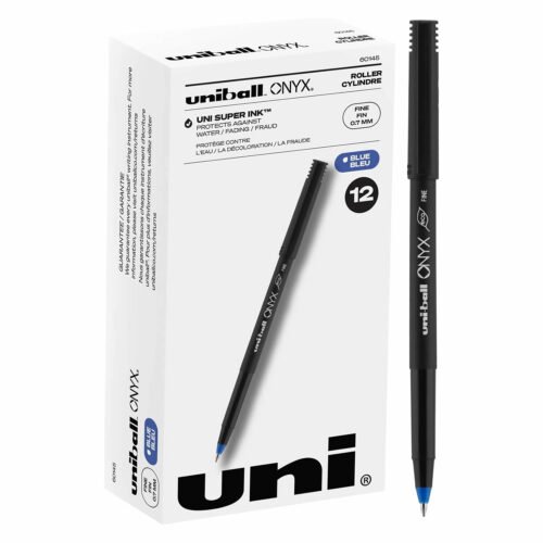 Lápiz punta fina Uniball Onyx 60145 0.7mm Azul Bolígrafo punta fina (0.7mm) Uniball Onyx 60145 -Azul