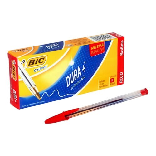 Bolígrafo 1.0mm Bic Cristal  -Rojo