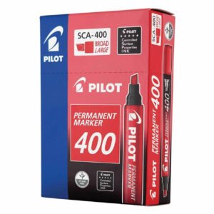 Marcador permanente ancho Pilot SCA-400 -Rojo