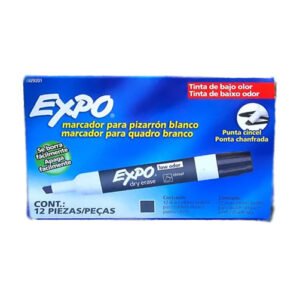 Marcador p/pizarra acrílica biselado Expo 1929201 -Negro