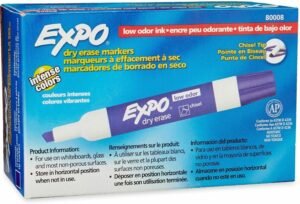 Marcador p/pizarra acrílica biselado Expo 80008 -Morado