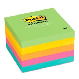 Notas adhesivas Post-it 3x3 500hjs b Notas adhesivas de varios colores 3x3" (500 hjs) Post-it