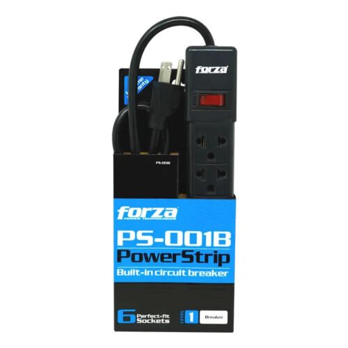 Regleta de6 salidas Forza PS-001B -negro