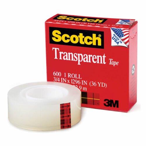 Tape transparente 3/4" x 36yds Scotch 3M