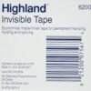 Tape transparente mágico (invisible) 19mm x 36yds Highland 6200