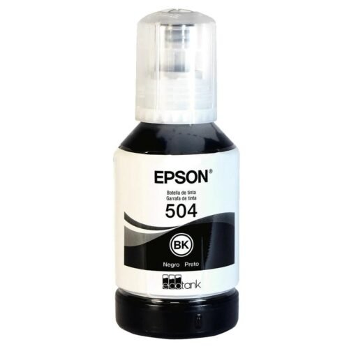 Tinta Epson T504 Negro 127ml Botella de Tinta de 127ml Epson 504 -Negro