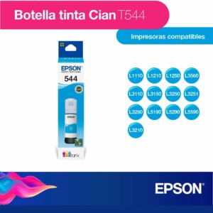 Botella de Tinta 65ml Epson T544 -Cyan