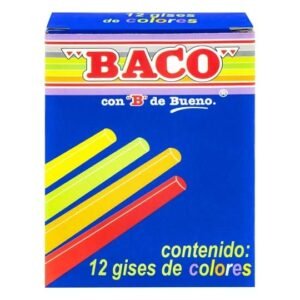 Tiza de colores neón BACO