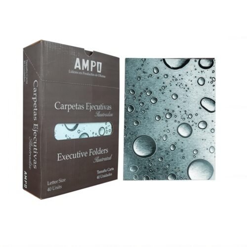 Carpeta ejecutiva barnizada burbujas AMPO.