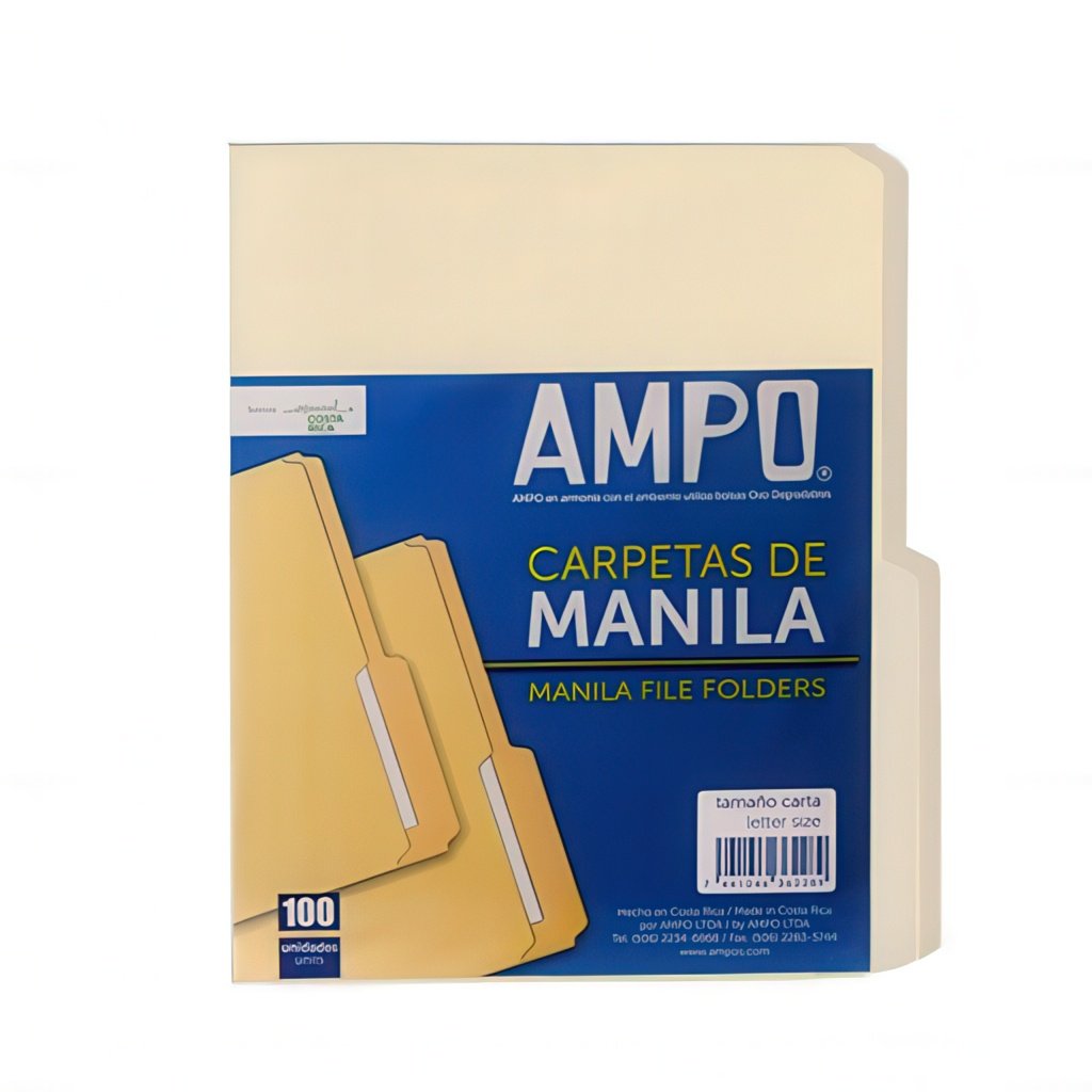 Carpeta / Folder Manila Carta normal -AMPO
