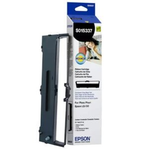 CintaEpsonS015337OriginalParaImp Cinta Epson 15337 Original para Impresora LQ-590 / LQ-590II – Negra