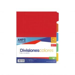 Separador de 5 Divisiones AMPO Colores