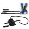 azor con cordon b Bolígrafos punta fina 0.7m con base y cordón (3 Bolígrafos) Azor 6806 -Negro