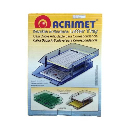 BANDEJA ORGANIZADORA PLASTICA DE 2 ESPACIOS ACRMET AHUMADA Bandeja organizadora plástica de dos espacios, Ahumada -Acrimet