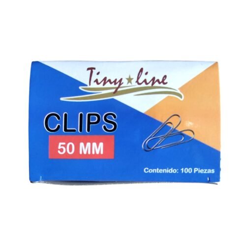 Clips para papel 50mm -Tiny Line(100 piezas)