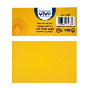 Cartulina Iris VIVO 50 x 65cm -Amarillo Canario