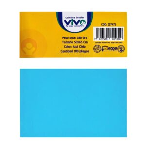 Cartulina Iris VIVO 50 x 65cm -Azul Cielo