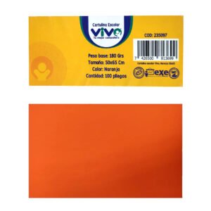 Cartulina Iris VIVO 50 x 65cm -Naranja