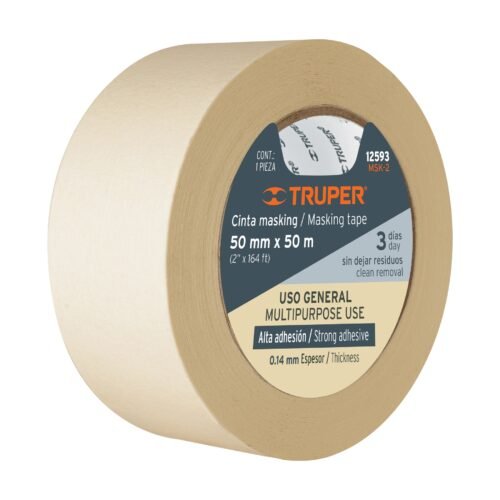 MSK-2 truper maskin tape Cinta Masking Tape 2" x 50 m – Truper MSK-2