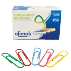 OK240 CLIPS COLORES (1) Clips de Colores -Ofimak OK240