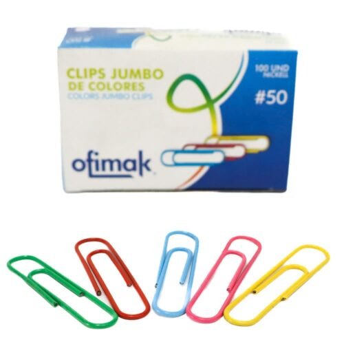 OK240 CLIPS COLORES (1) Clips de Colores -Ofimak OK240