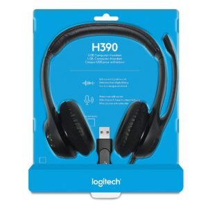 LOGITECH H390 Audífonos con Micrófono Logitech H390 USB – (Negro)