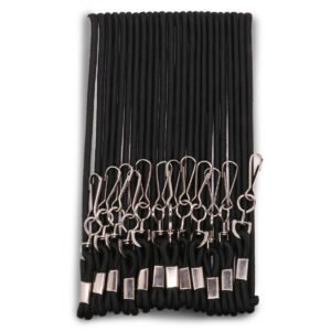 Cordón para gafete / porta carne negro. Px100[U]