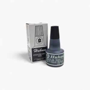 Tinta para sellos fechadores en gotero 30ml Negro -Huhua