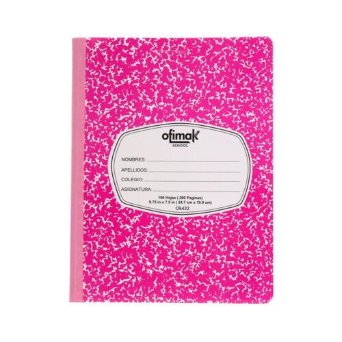 Cuaderno rayado cosido 100hjs -Ofimak OK432