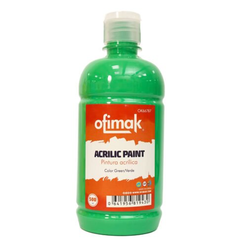 Pintura acrílica 500ml, Verde -Ofimak OK667B7