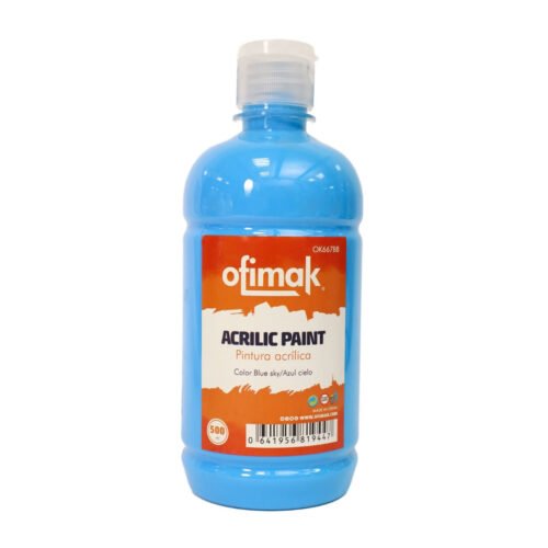 Pintura acrílica 500ml, Azul-Ofimak OK667B8