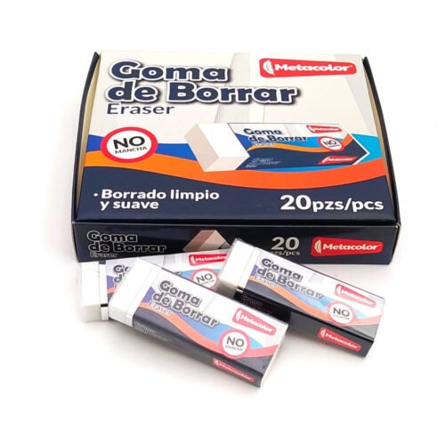 Borrador blanco mediano suave Metacolor AH622-20M