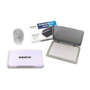 Almohadilla para sellos metálica Beifa AN182-2# -Blanco