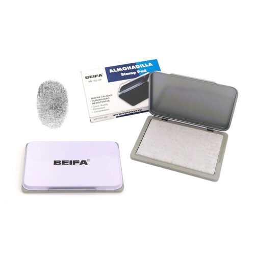 AN182 BLANCO Almohadilla para sellos metálica Beifa AN182-2# -Blanco