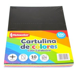 Cartulina de Colores carta 100 hojas -Metacolor CB180-100(SUR)