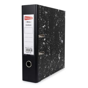 Archivador Oficio 2 anillos, Negro Metacolor PP-LOMO-F