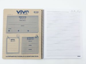 Cuaderno Espiral Rayado Vivo – 70 Hojas