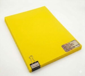FN-PL-32(AMA) Foami Metacolor – Pliego 47.5 cm x 70 cm x 2 mm (Pack de 10) Amarillo